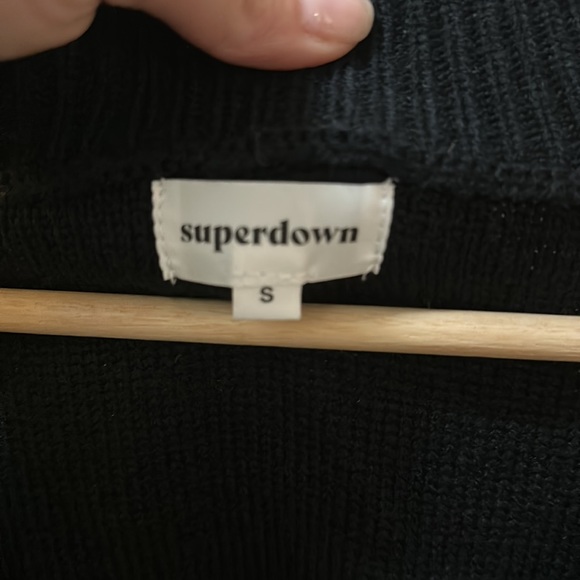 SUPERDOWN cardigan. Black/gold - Picture 3 of 6